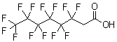 structure of CAS# 53826-12-3, 2H,2H-Perfluorooctanoic acid;3,3,4,4,5,5,6,6,7,7,8,8,8-Tridecafluorooctanoic acid; (Perfluorohexyl)acetic acid