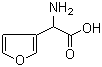 2-Amino-2-(furan-3-yl)acetic acid molecular structure (CAS 53845-43-5)
