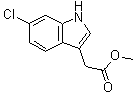 6-Chloroindolyl-3-acetic acid methyl ester molecular structure (CAS 53859-25-9)