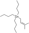结构式 CAS# 53911-92-5, 三丁基(3-甲基-2-丁烯-1-基)锡烷