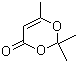 structure of CAS# 5394-63-8, 2,2,6-Trimethyl-4H-1,3-dioxin-4-one