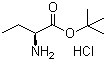 结构式 CAS# 53956-05-1, (S)-2-氨基丁酸叔丁酯盐酸盐