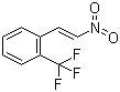 结构式 CAS# 53960-62-6, 1-(2-三氟甲基苯基)-2-硝基乙烯; 2-三氟甲基-beta-硝基苯乙烯