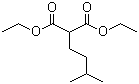 结构式 CAS# 5398-08-3, 异戊基丙二酸二乙酯; (1-甲基丁基)丙二酸二乙酯