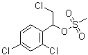2,4-Dichloro-alpha-(chloromethyl)benzenemethanol methanesulfonate molecular structure (CAS 53984-39-7)