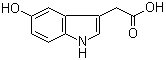 结构式 CAS# 54-16-0, 5-羟基吲哚乙酸