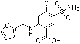 Furosemide molecular structure (CAS 54-31-9)