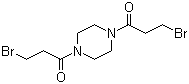 结构式 CAS# 54-91-1, 1,4-双(3-溴-1-氧代丙基)哌嗪