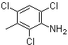 2,4,6-Trichloro-3-methylbenzenamine molecular structure (CAS 5400-76-0)