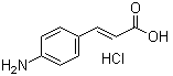 4-Aminocinnamic acid hydrochloride molecular structure (CAS 54057-95-3)