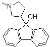 9-(1-Methyl-3-pyrrolidinyl)-9H-fluoren-9-ol molecular structure (CAS 5408-26-4)