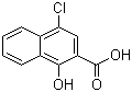 4-Chloro-1-hydroxynaphthalene-2-carboxylic acid molecular structure (CAS 5409-15-4)