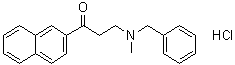 3-[Methyl(phenylmethyl)amino]-1-(2-naphthalenyl)-1-propanone hydrochloride molecular structure (CAS 5409-71-2)
