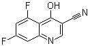 structure of CAS# 541505-11-7, 5,7-Difluoro-4-hydroxyquinoline-3-carbonitrile;5,7-Difluoro-4-hydroxy-3-quinolinecarbonitrile; 3-Cyano-5,7-difluoro-4-hydroxyquinoline