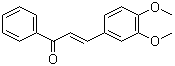 structure of CAS# 5416-71-7, 3,4-Dimethoxychalcone;3,4-Dimethoxystyryl phenyl ketone; 3-(3,4-Dimethoxyphenyl)-1-phenylprop-2-en-1-one; NSC 11868; NSC 204995; NSC 643172