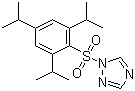 1-[[2,4,6-Tris(isopropyl)phenyl]sulphonyl]-1H-1,2,4-triazole molecular structure (CAS 54230-60-3)