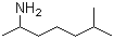 structure of CAS# 543-82-8, 1,5-Dimethylhexylamine;Octodrine; 2-Amino-6-methylheptane