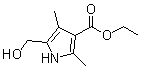 5-(Hydroxymethyl)-2,4-dimethyl-1H-pyrrole-3-carboxylic acid ethyl ester molecular structure (CAS 5430-82-0)