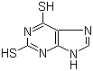 structure of CAS# 5437-25-2, 2,6-Dithiopurine;2,6-Dimercaptopurine; 2,6-Dithioxanthine; 9H-Purine-2,6-dithiol