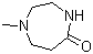 structure of CAS# 5441-40-7, 1-Methyl-5-homopiperazinone;2,5-Diaza-5-methylcycloheptanone