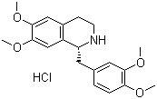 结构式 CAS# 54417-53-7, (R)-四氢罂粟碱盐酸盐