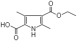 4-(Ethoxycarbonyl)-3,5-dimethyl-1H-pyrrole-2-carboxylic acid molecular structure (CAS 5442-91-1)
