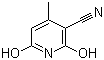 3-Cyano-2,6-dihydroxy-4-methylpyridine molecular structure (CAS 5444-02-0)