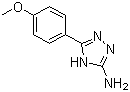 structure of CAS# 54464-14-1, 5-(4-Methoxyphenyl)-4H-1,2,4-triazol-3-amine;5-(4-Methoxyphenyl)-4H-1,2,4-triazol-3-ylamine