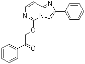 1-Phenyl-2-[(2-phenylimidazo[1,2-c]pyrimidin-5-yl)oxy]ethanone molecular structure (CAS 54535-55-6)