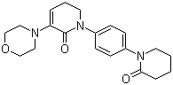 结构式 CAS# 545445-44-1, 5,6-二氢-3-(4-吗啉基)-1-[4-(2-氧代-1-哌啶基)苯基]-2(1H)-吡啶酮