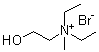 N,N-Diethyl-2-hydroxy-N-methylethanaminium bromide molecular structure (CAS 5455-95-8)