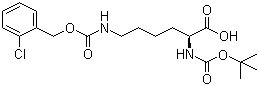 structure of CAS# 54613-99-9, N-Boc-N'-(2-chlorobenzyloxycarbonyl)-L-lysine;Boc-Lys(2-Cl-Z)-OH