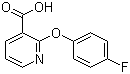 structure of CAS# 54629-13-9, 2-(4-Fluorophenoxy)nicotinic acid;2-(4-Fluorophenoxy)pyridine-3-carboxylic acid