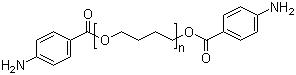 Poly(1,4-butanediol) bis(4-aminobenzoate) molecular structure (CAS 54667-43-5)