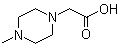 (4-Methyl-1-piperazinyl)acetic acid molecular structure (CAS 54699-92-2)