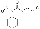 structure of CAS# 54749-91-6, N'-(2-Chloroethyl)-N-cyclohexyl-N-nitrosourea