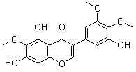 野鸢尾黄素分子结构 (CAS 548-76-5)