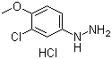 结构式 CAS# 54812-55-4, 3-氯-4-甲氧基苯肼盐酸盐