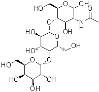 D-Galactosyl-alpha-(1→4)-D-galactosyl-beta-(1→4)-N-acetyl-D-glucosamine molecular structure (CAS 54832-51-8)