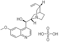 结构式 CAS# 549-56-4, 奎宁硫酸盐