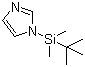 structure of CAS# 54925-64-3, 1-(tert-Butyldimethylsilyl)imidazole;1-(tert-Butyldimethylsilyl)-1H-imidazole
