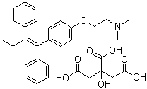 Tamoxifen citrate molecular structure (CAS 54965-24-1)