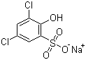3,5-二氯-2-羟基苯磺酸钠分子结构 (CAS 54970-72-8)