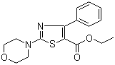 2-Morpholin-4-yl-4-phenylthiazole-5-carboxylic acid ethyl ester molecular structure (CAS 55040-86-3)