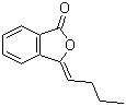 结构式 CAS# 551-08-6, 3-正丁烯基苯酞; 3-亚丁基-1(3H)-异苯并呋喃酮