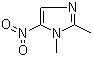 structure of CAS# 551-92-8, 1,2-Dimethyl-5-nitroimidazole;Dimetridazole; 1,2-Dimethyl-5-nitro-1H-imidazole