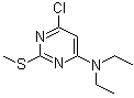6-Chloro-N,N-diethyl-2-(methylthio)pyrimidine-4-amine molecular structure (CAS 55199-59-2)