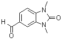 结构式 CAS# 55241-49-1, 1,3-二甲基-2-氧代-2,3-二氢-1H-苯并咪唑-5-甲醛