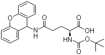 结构式 CAS# 55260-24-7, N-叔丁氧羰基-N'-(9-氧杂蒽基)-L-谷氨酰胺