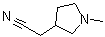 1-Methyl-3-pyrrolidineacetonitrile molecular structure (CAS 55278-10-9)